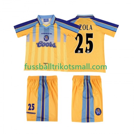Fußballtrikots Chelsea ZOLA 25 1995 Retro Kinder 1997 Kurzarm Auswärts-trikot kaufen